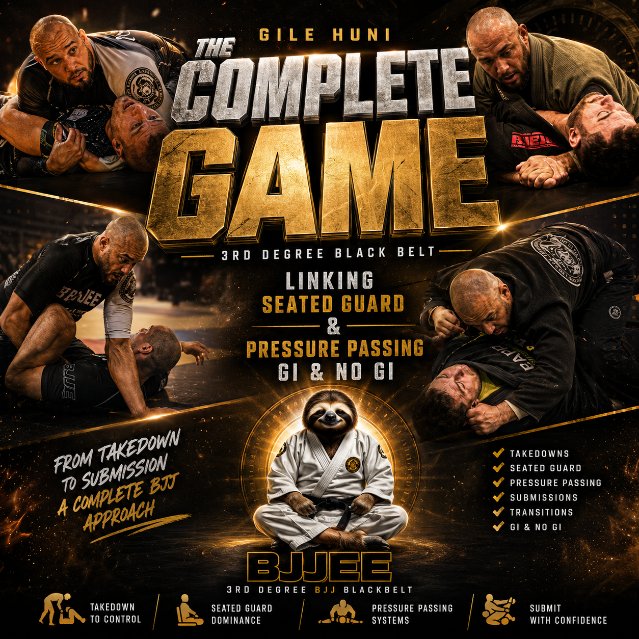 Complete Game: Linking Seated Guard & Pressure Passing Gi & No Gi
